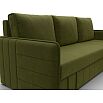 Диван угловой слим угол универсальный зеленый еврокнижка