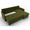 Диван угловой слим угол универсальный зеленый еврокнижка