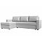 Диван угловой траумберг лайт левый экокожа белый еврокнижка