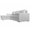 Диван угловой траумберг лайт левый экокожа белый еврокнижка