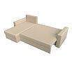 Диван угловой траумберг лайт левый экокожа бежевый еврокнижка