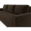 Диван угловой траумберг лайт левый микровельвет коричневый еврокнижка