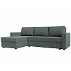 Диван угловой траумберг лайт левый угол амур 07 серый еврокнижка