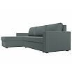 Диван угловой траумберг лайт левый угол амур 07 серый еврокнижка