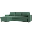 Диван угловой траумберг лайт левый угол амур 11 зеленый еврокнижка