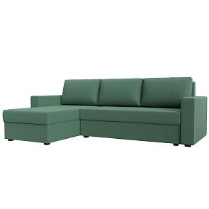 Диван угловой траумберг лайт левый угол амур 11 зеленый еврокнижка