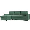 Диван угловой траумберг лайт левый угол амур 11 зеленый еврокнижка