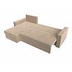 Диван угловой траумберг лайт левый велюр бежевый еврокнижка