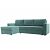 Диван угловой траумберг лайт левый велюр бирюзовый еврокнижка