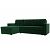 Диван угловой траумберг лайт левый велюр зеленый еврокнижка