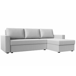 Диван угловой траумберг лайт правый экокожа белый еврокнижка