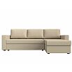Диван угловой траумберг лайт правый экокожа бежевый еврокнижка