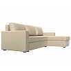 Диван угловой траумберг лайт правый экокожа бежевый еврокнижка