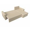 Диван угловой траумберг лайт правый экокожа бежевый еврокнижка