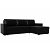 Диван угловой траумберг лайт правый экокожа черный еврокнижка