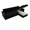 Диван угловой траумберг лайт правый экокожа черный еврокнижка