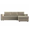Диван угловой траумберг лайт правый микровельвет бежевый еврокнижка