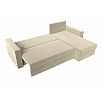 Диван угловой траумберг лайт правый микровельвет бежевый еврокнижка
