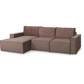 Диван угловой Тулон 5 Левый коричневый вариант 2