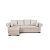 Диван угловой универсальный Цезарь бежевый вариант 2
