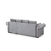 Диван угловой универсальный Цезарь серый вариант 4