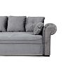 Диван угловой универсальный Цезарь серый вариант 4