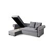 Диван угловой универсальный Цезарь серый вариант 4