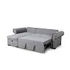 Диван угловой универсальный Цезарь серый вариант 4