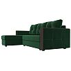 Диван угловой валенсия лайт левый угол seven 626 зеленый еврокнижка