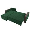 Диван угловой валенсия лайт левый угол seven 626 зеленый еврокнижка