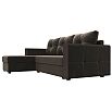 Диван угловой валенсия лайт левый угол seven 727 коричневый еврокнижка