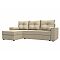 Диван угловой верона лайт левый экокожа бежевый еврокнижка