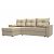 Диван угловой верона лайт левый экокожа бежевый еврокнижка