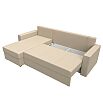 Диван угловой верона лайт левый экокожа бежевый еврокнижка