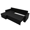 Диван угловой верона лайт левый экокожа черный еврокнижка