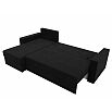 Диван угловой верона лайт левый микровельвет черный еврокнижка