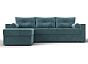 Диван угловой верона лайт левый угол велюр seven 113 бирюзовый еврокнижка