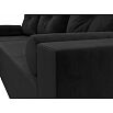 Диван угловой верона лайт левый велюр черный еврокнижка
