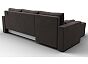 Диван угловой верона лайт левый угол велюр seven 727 коричневый еврокнижка