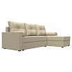Диван угловой верона лайт правый экокожа бежевый еврокнижка