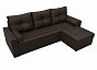 Диван угловой верона лайт правый экокожа коричневый еврокнижка