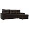 Диван угловой Верона Лайт правый  Экокожа Коричневый Диван угловой Верона Лайт правый  Экокожа Коричневый