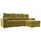 Диван угловой Верона Лайт правый  Микровельвет Желтый
