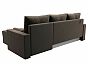 Диван угловой верона лайт правый велюр коричневый еврокнижка