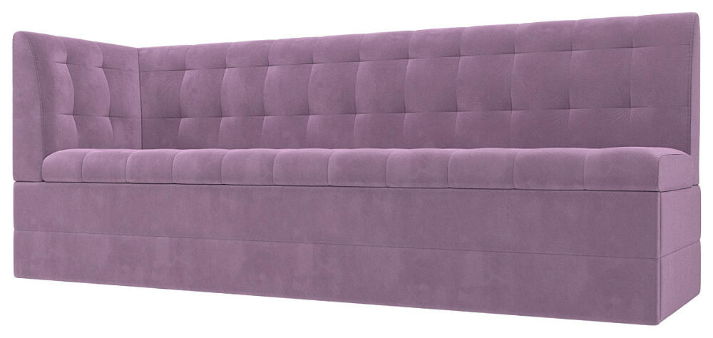Кухонный диван Бриз с углом слева Микровельвет Сиреневый 33999₽
