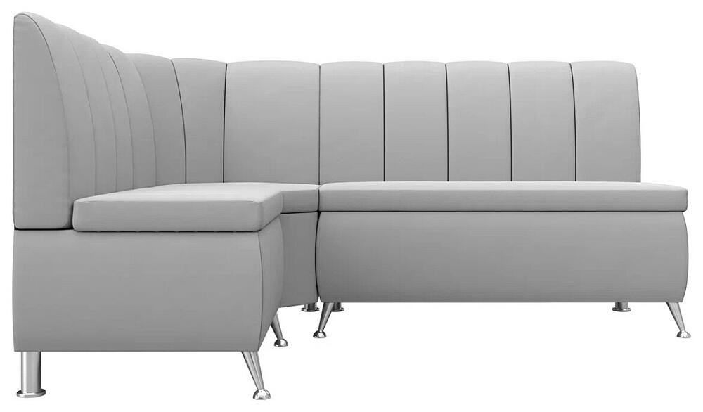 Диван кухонный угловой Кантри левый Экокожа Белый 35999₽