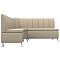 Диван кухонный угловой Кантри левый Экокожа Бежевый
