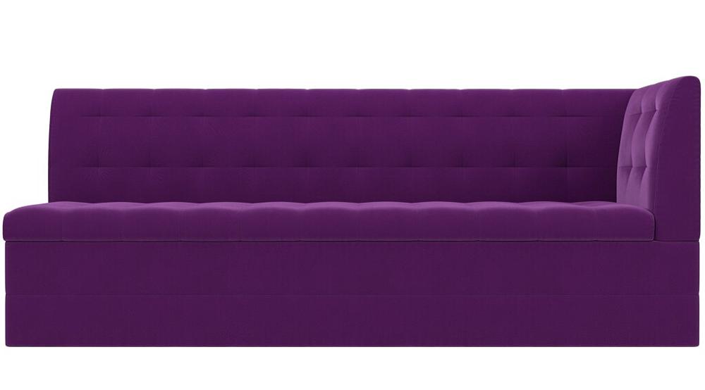 Диван кухонный угловой Бриз правый Микровельвет Фиолетовый кровать интерьерная афина микровельвет фиолетовый 160х200