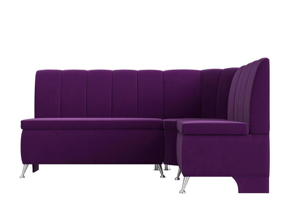 Диван кухонный угловой Кантри правый Микровельвет Фиолетовый чемодан swissgear tallac фиолетовый 46x28x68 см 65 л 7585909167