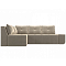 Угловой диван Амадэус микровельвет Бежевый левый угол